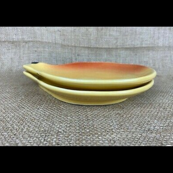 Set/12 Vintage Two tone Pottery Barn appetizer / dessert / serving dishes - Picture 4 of 5